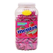 MENTOS CANDY  STRAWBERRY, JAR 150 U